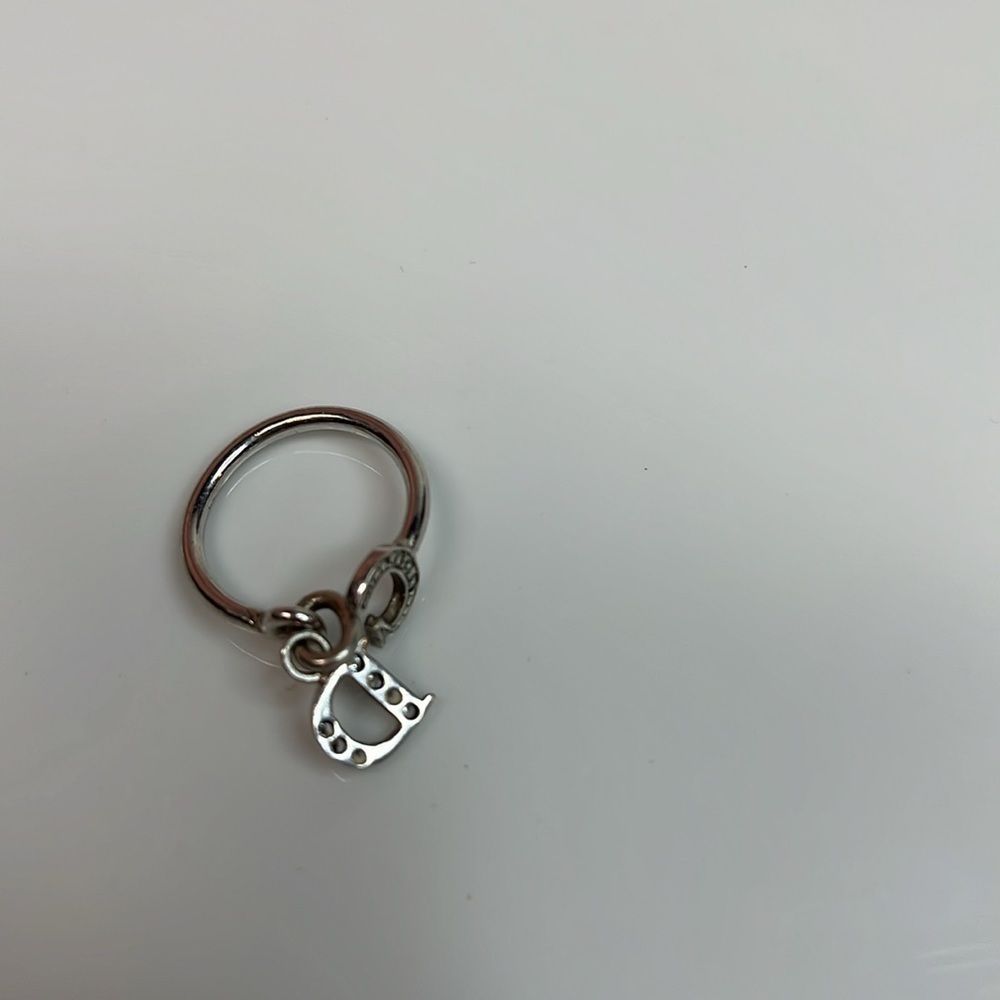 DIOR OPEN INITIAL DIAMOND RING - Picture 2 of 6